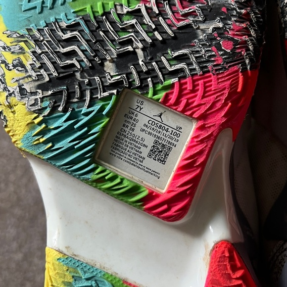 Air Jordan WHY NOT ZERO.3 Zer0 Noise Basketball Sneakers Boys Size 7 Youth - Picture 9 of 14